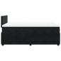 Preview: Boxspringbett mit Matratze Schwarz 120x190 cm Samt