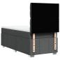 Preview: Boxspringbett mit Matratze Dunkelgrau 90x190 cm Stoff