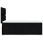 Preview: Boxspringbett mit Matratze Schwarz 80x200 cm Stoff