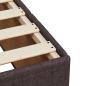 Preview: Boxspringbett mit Matratze Dunkelbraun 200x200 cm Stoff