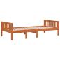 Preview: Kinderbett ohne Matratze Wachsbraun 75x190 cm Massivholz Kiefer