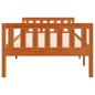 Preview: Kinderbett ohne Matratze Wachsbraun 75x190 cm Massivholz Kiefer