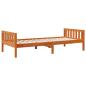 Preview: Kinderbett ohne Matratze Wachsbraun 75x190 cm Massivholz Kiefer