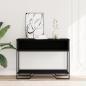 Preview: Konsolentisch Schwarz 100x35x74,5 cm Holzwerkstoff