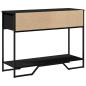 Preview: Konsolentisch Schwarz 100x35x74,5 cm Holzwerkstoff