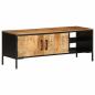 Preview: ARDEBO.de - TV-Schrank 110x35x40 cm Massivholz Mango