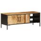 Preview: TV-Schrank 110x35x40 cm Massivholz Mango