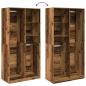 Preview: Kleiderschrank Altholz-Optik 100x50x200 cm Holzwerkstoff