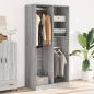 Preview: Kleiderschrank Grau Sonoma 100x50x200 cm Holzwerkstoff
