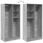 Preview: Kleiderschrank Grau Sonoma 100x50x200 cm Holzwerkstoff