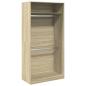 Preview: Kleiderschrank Sonoma-Eiche 100x50x200 cm Holzwerkstoff