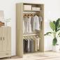 Preview: Kleiderschrank Sonoma-Eiche 100x50x200 cm Holzwerkstoff