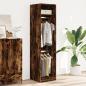 Preview: Kleiderschrank Räuchereiche 50x50x200 cm Holzwerkstoff