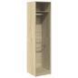 Preview: Kleiderschrank Sonoma-Eiche 50x50x200 cm Holzwerkstoff