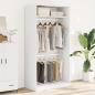 Preview: Kleiderschrank Weiß 100x50x200 cm Holzwerkstoff