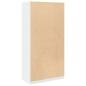 Preview: Kleiderschrank Weiß 100x50x200 cm Holzwerkstoff
