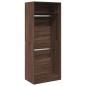 Preview: Kleiderschrank Braun Eichen-Optik 80x50x200 cm Holzwerkstoff