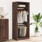 Preview: Kleiderschrank Braun Eichen-Optik 80x50x200 cm Holzwerkstoff
