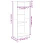 Preview: Kleiderschrank Braun Eichen-Optik 80x50x200 cm Holzwerkstoff