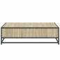 Preview: Couchtisch Sonoma-Eiche 100x100x30 cm Holzwerkstoff und Metall