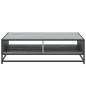Preview: Couchtisch Grau Sonoma 100x100x30 cm Holzwerkstoff und Metall