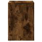 Preview: Nachttisch mit LED-Leuchten Räuchereiche Holzwerkstoff