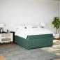 Preview: Boxspringbett mit Matratze Dunkelgrün 160x200 cm Samt