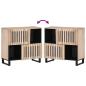 Preview: Sideboard 80x34x75 cm Massivholz Mango