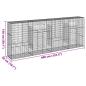 Preview: Gabionen mit Deckel 400x50x150 cm Verzinktes Eisen