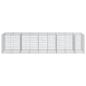 Preview: Gabione mit Deckel 450x100x100 cm Verzinktes Eisen