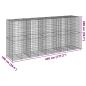 Preview: Gabione mit Deckel 450x100x200 cm Verzinktes Eisen