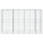 Preview: Gabione mit Deckel 350x100x200 cm Verzinktes Eisen