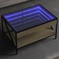 Preview: ARDEBO.de - Couchtisch mit Infinity-LED Sonoma-Eiche 70x50x38 cm