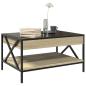 Preview: Couchtisch mit Infinity-LED Sonoma-Eiche 70x50x38 cm