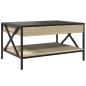 Preview: Couchtisch mit Infinity-LED Sonoma-Eiche 70x50x38 cm