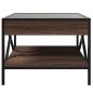 Preview: Couchtisch mit Infinity-LED Braun Eichen-Optik 50x50x38 cm