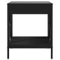 Preview: Couchtisch mit Infinity-LED Schwarz 40x40x49 cm