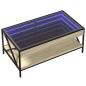 Preview: Couchtisch mit Infinity-LED Sonoma-Eiche 90x50x38 cm
