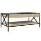 Preview: Couchtisch mit Infinity-LED Sonoma-Eiche 90x50x38 cm