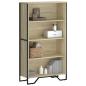 Preview: ARDEBO.de - Bücherregal Sonoma-Eiche 80x31x137,5 cm Holzwerkstoff