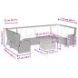 Preview: 7-tlg. Garten-Lounge-Set mit Kissen Beige Poly Rattan