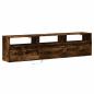 Preview: TV-Wandschrank mit LED Räuchereiche 180x31x45 cm