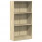 Preview: Bücherregal Sonoma-Eiche 60x24x109 cm Holzwerkstoff