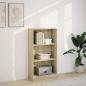 Preview: Bücherregal Sonoma-Eiche 60x24x109 cm Holzwerkstoff