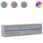 Preview: TV-Wandschrank mit LED Grau Sonoma 180x31x45 cm