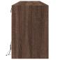 Preview: TV-Wandschrank mit LED Braun Eichen-Optik 180x31x45 cm