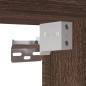 Preview: TV-Wandschrank mit LED Braun Eichen-Optik 180x31x45 cm