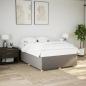 Preview: ARDEBO.de - Bettgestell ohne Matratze Taupe 140x190 cm Stoff