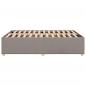 Preview: Bettgestell ohne Matratze Taupe 140x190 cm Stoff