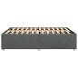 Preview: Bettgestell ohne Matratze Dunkelgrau 160x200 cm Stoff